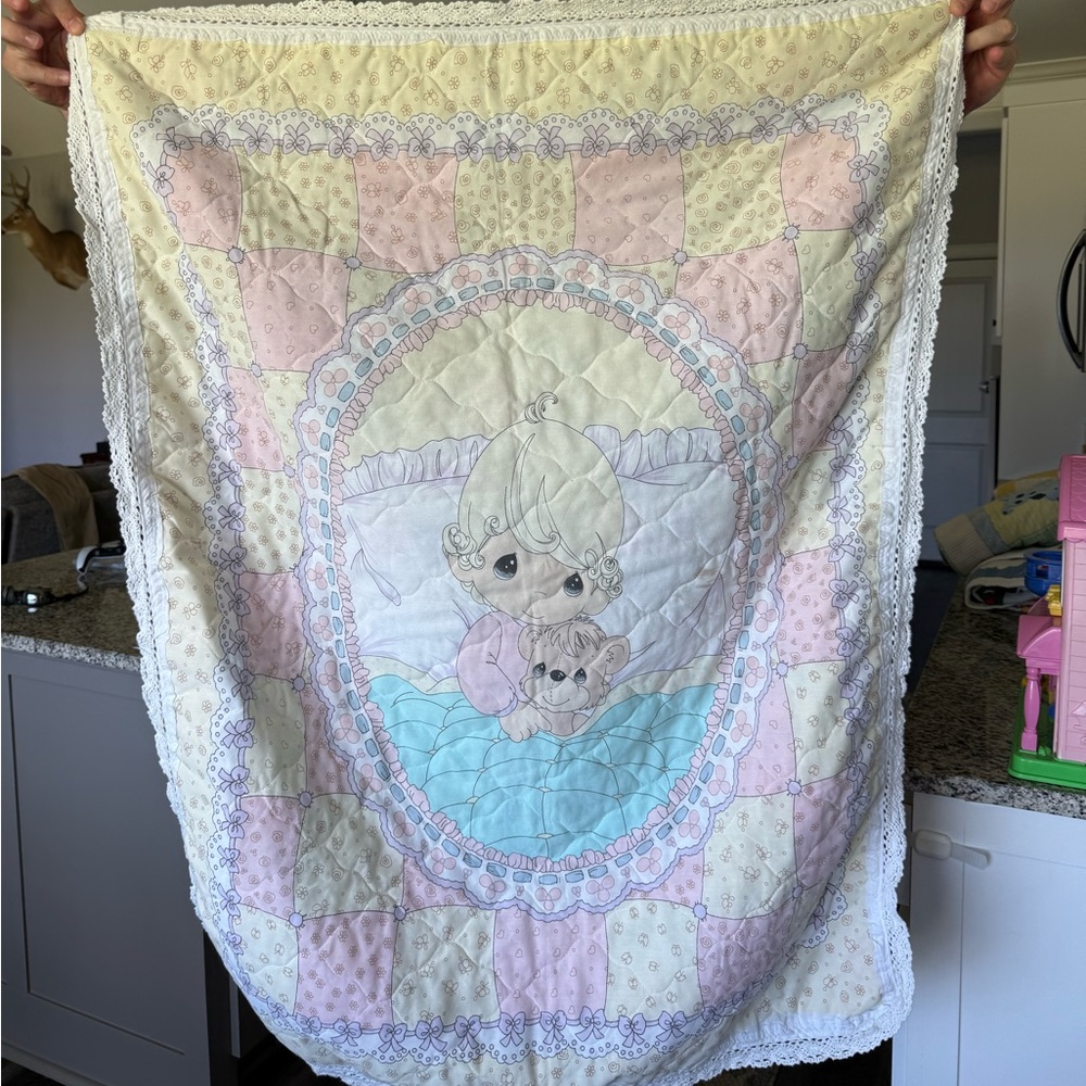Vintage Precious Moments baby quilt